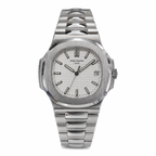 Premium Integrated Bracelet Watch – Brown, White & Blue