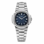 Premium Integrated Bracelet Watch – Brown, White & Blue