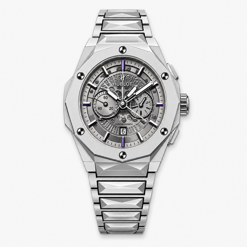 Skeleton Chronograph Watch – Titanium Grey